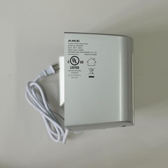 AIKE AK2630 Compact Hand Dryer 1400W – 110V Silver Air Wiper, 2-Pin Plug