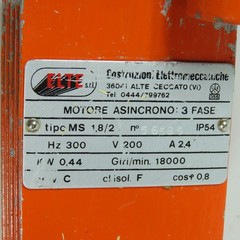 Elte MS 1,8/2 0.44kW Asynchronous Motor 18,000RPM 200V 3-Phase 300HZ