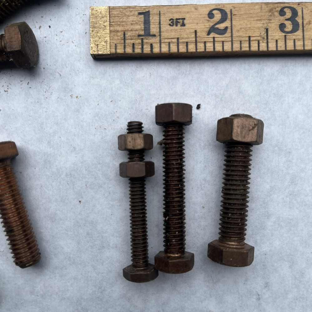 Over 5 Pounds Brass Bronze Cap Screws Etc 1/4 ,5/16 ,3/8