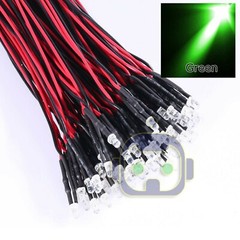 1.8mm 2mm 3mm 5mm 8mm 10mm Pre Wired LED DC9-12V Lights Emitting Diodes