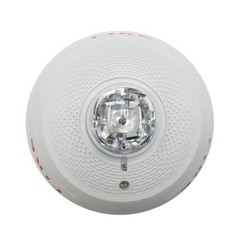 System Sensor SCWL Ceiling Strobe Fire Alarm Indoor 2-Wire Clear Lens White