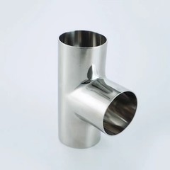 304 Sanitary Tee 12.7-108mm Sanitary Welded Tee Food Grade