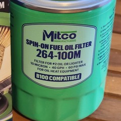 Mitco Spin-On Fuel Oil Filter 264-100M