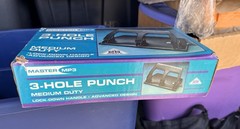 Hole Punch Master MP3 Medium Duty 3-Hole Punch 25 Sheet Cap, 9/32″ Hole