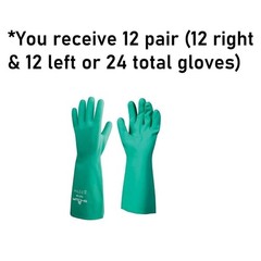 SHOWA 727 Nitrile Unlined Chemical Resistant Safety Work Glove