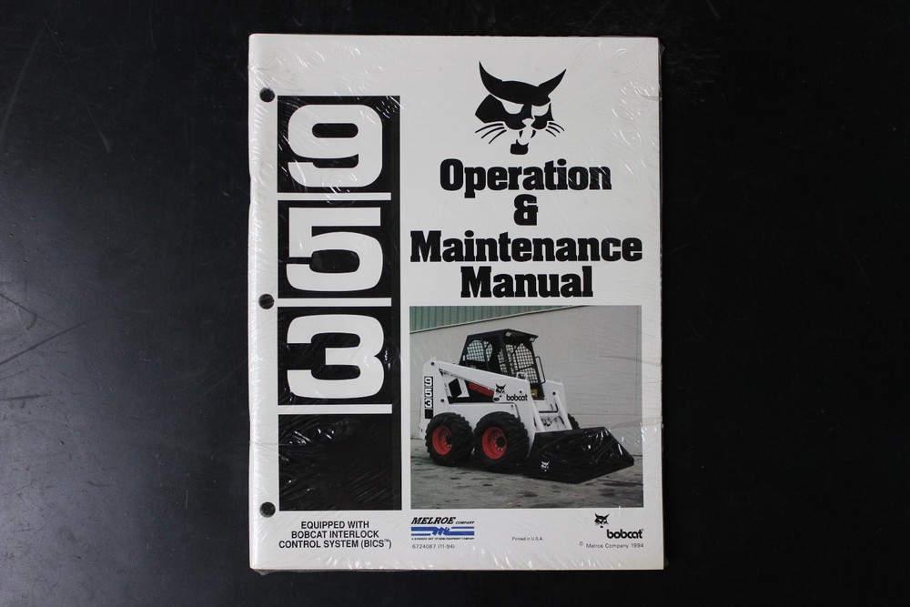 Bobcat 953 Operation Maintenance Manual BICS 1994 OEM