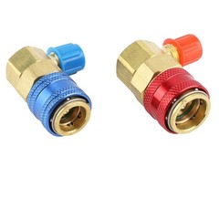 Manifold Adapter Set AC Quick Coupler 1/4″ SAE R134A High Low Side