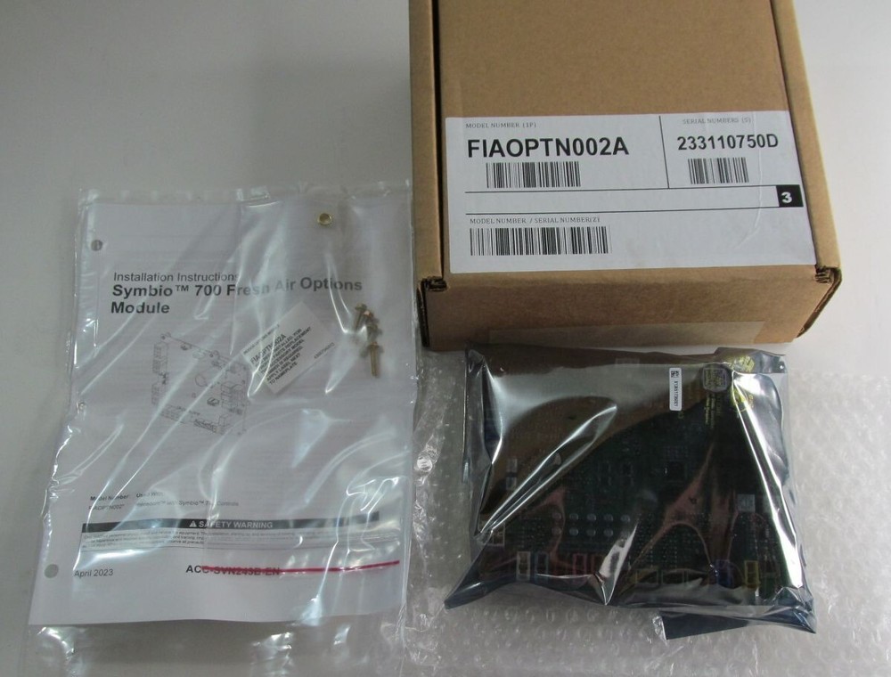 TRANE FIAOPTN002A PRECEDENT SYMBIO 700 FRESH AIR OPTIONS MODULE/ LOGIC CONTROL