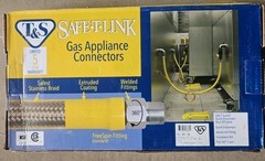 T & S Safe-T-Link HG-4D-36SK Gas Appliance Connector With Swivel Fitting and QD