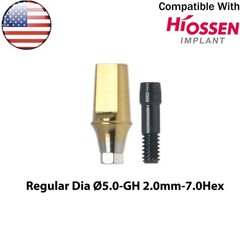 US Dental Straight Transfer Abutment Hex Regular Compatible with Osstem Hiossen