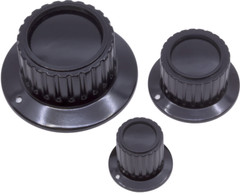 CED P-K415-19 BLACK ORANGE AMP SYTLE KNOB 19mm 1/4″SHAFT VINTAGE RADIO 1PC