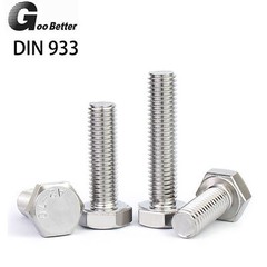 Hexagon Head Fully Threaded Set Screws A2 Stainless Steel Bolts M4 M5 M6 M8