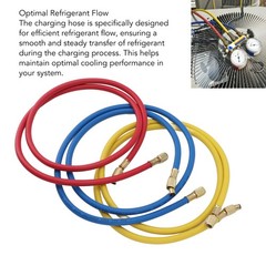 3pcs 150cm Charging Hose Air Conditioner Charging Hose 1/4in Fits
