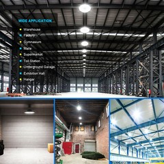 8Pack 300W UFO Led High Bay Light Industrial Commercial Warehouse Led Shop Light