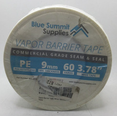 Blue Summit Supplies Vapor Barrier Tape, Commercial Grade Seam & Seal, White