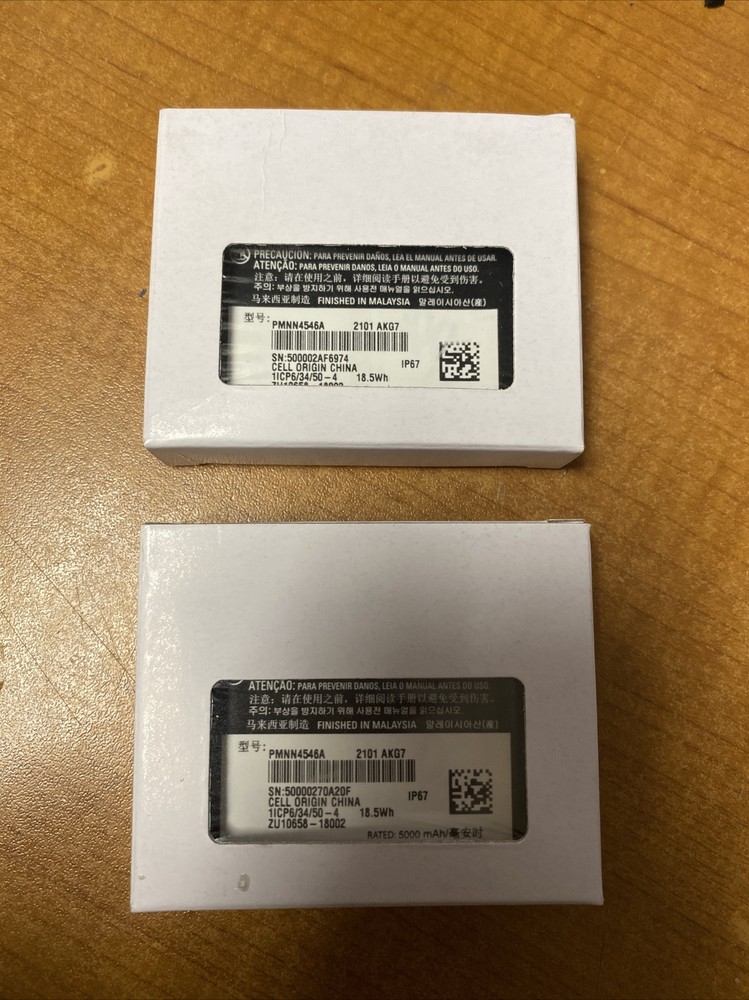 OEM Lot Of 2x Motorola PMNN4546A 5000mAh Li-ion IMPRES 2 3.7V Battery