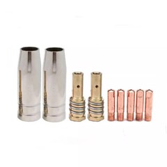 9PK Mig Gun Tips Consumables fit HZXVOGEN 3 in 1 HVM200 MIG145 Flux Core Welding