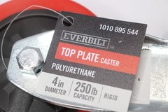 Everbilt Polyurethane and Steel Rigid Plate Caster with 250 lbs. Load Rating