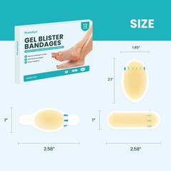 Hydrocolloid Gel Blister Bandages Pads – Promifun 13 Count (Pack of 1)