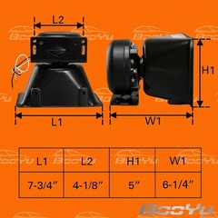 Waterproof 200 Watt Siren Horn Speaker – Ideal for Emergency Vehicles