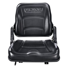 Universal Forklift Seat, Fold Down Tractor Seat with Adjustable Angle Back and M