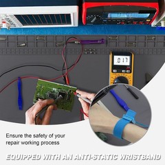 X-Large Silicone Soldering Mat BGA Gun Heat Resistant Solder Station Magnetic