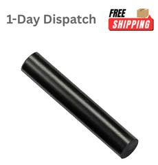 DIYDIYSHOP 12 Inch HDPE Plastic Round Rod 2×12 Black for Machining