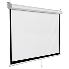 120” Projector Screen Diagonal TV Screen Manual Matte HD Movie Theater 1:1
