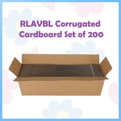 200 PCS 3.5×4.5 Inch White Corrugated Cardboard Sheet Flat Craft Insert Pad