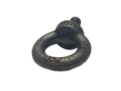 USED Unbranded 35mm ID 62mm OD M16 x 2 Forged Eye Bolt w/ Shoulder
