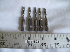 (5) Greenlee DTAP10-24 Drill Tap Countersink Quick Release Bit Thread