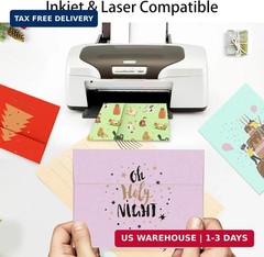 Colored Envelopes Self Seal A7 50 Pack, 10 Colors, Goefun 5.25 x 7.25 Printable