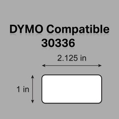OfficeSmartLabels – 1″ x 2-1/8″ Multipurpose Labels, Compatible with 30336 (2…