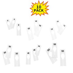Clothing Rack SIZE DIVIDERS Rectangular Hanger Retail Store Pack of 10 PCS