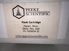 Peeke Scientific Flash Cartridge 25g 30um 300psi Prep Chromatography Column Lab