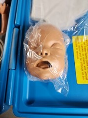 Cpr infant manikin baby Armstrong medical industries Chris Baby blue hard case