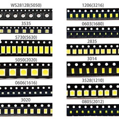 0805 1206 0603 3535 3528 2835 5630 5730 LED SMD Diode White Red Green RGB UV 3V