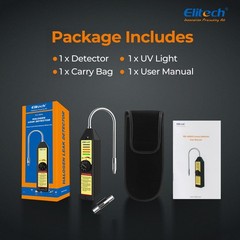 Elitech HLD-200+ HVAC Refrigerant Leak Detector+LMG-10 Digital Manifold Gauge