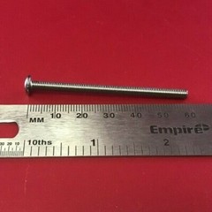 92095A480 18-8 Button Head Hex Drive Screw M4 x 0.70 mm Thread 60mm Long (10PCS)