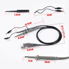 2 Pack P6100 100MHz Oscilloscope Probe 10:1 and 1:1 for Rigol Atten Owon Siglent
