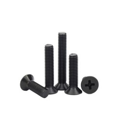 Countersunk Screws Machine Phillips Screw Black Stainless Steel Flat Head Bolts