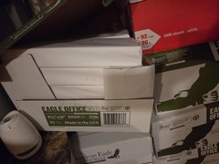 Eagle Office 8.5”x14” White 10 Reams Case 5000 sheets 92 bright 20 lb NEW