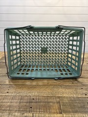 Joann Fabrics And Crafts Store Shopping Basket Mint Green Hand Carry 1990’s