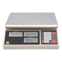Industrial Counting Scale, 30kg X 0.5g, Digital Scale for Parts and Coins, g/k