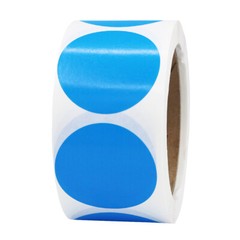 Circle Dot Stickers | 2″ Inches Round – 500 Pack | Pick One Color