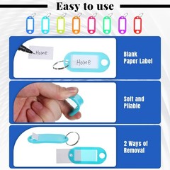 Portable Key Organizer with Handle, Zippered Key Case Organizer with 54 Key-H…