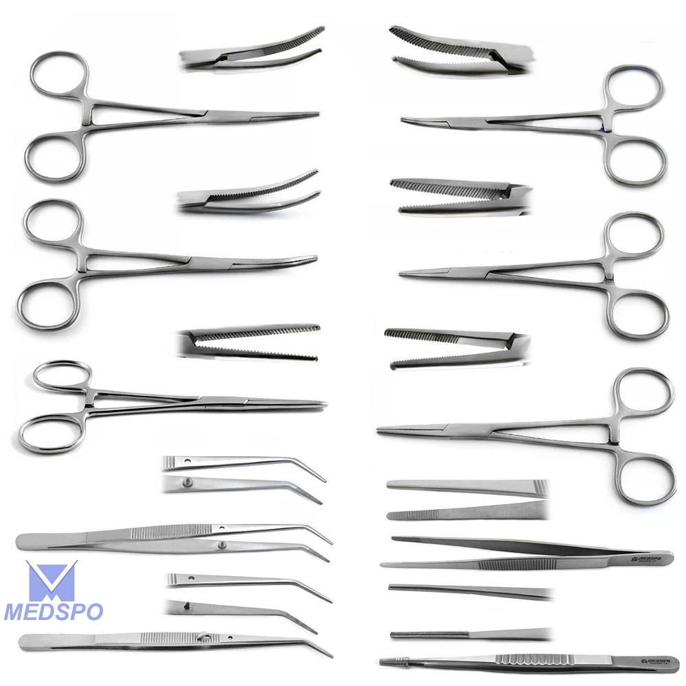 Hemostatic Locking Forceps Small Animal Dental Nursing Cotton & Dressing Tweezer