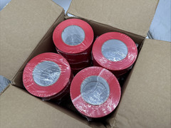 Red Stucco Tape, Case of 24 Rolls, 2 Inch x 60 Yards, UV Resistant NEW