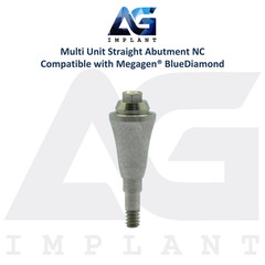 10 Straight Multi Unit Prosthetic NC X-FIT Megagen® BlueDiamond Compatible 4.8mm