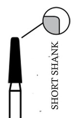 CROSSTECH Dental Diamond Short-Shank MODIFIEDSHOULDER-846KR/016F, MA16RF-5Burs